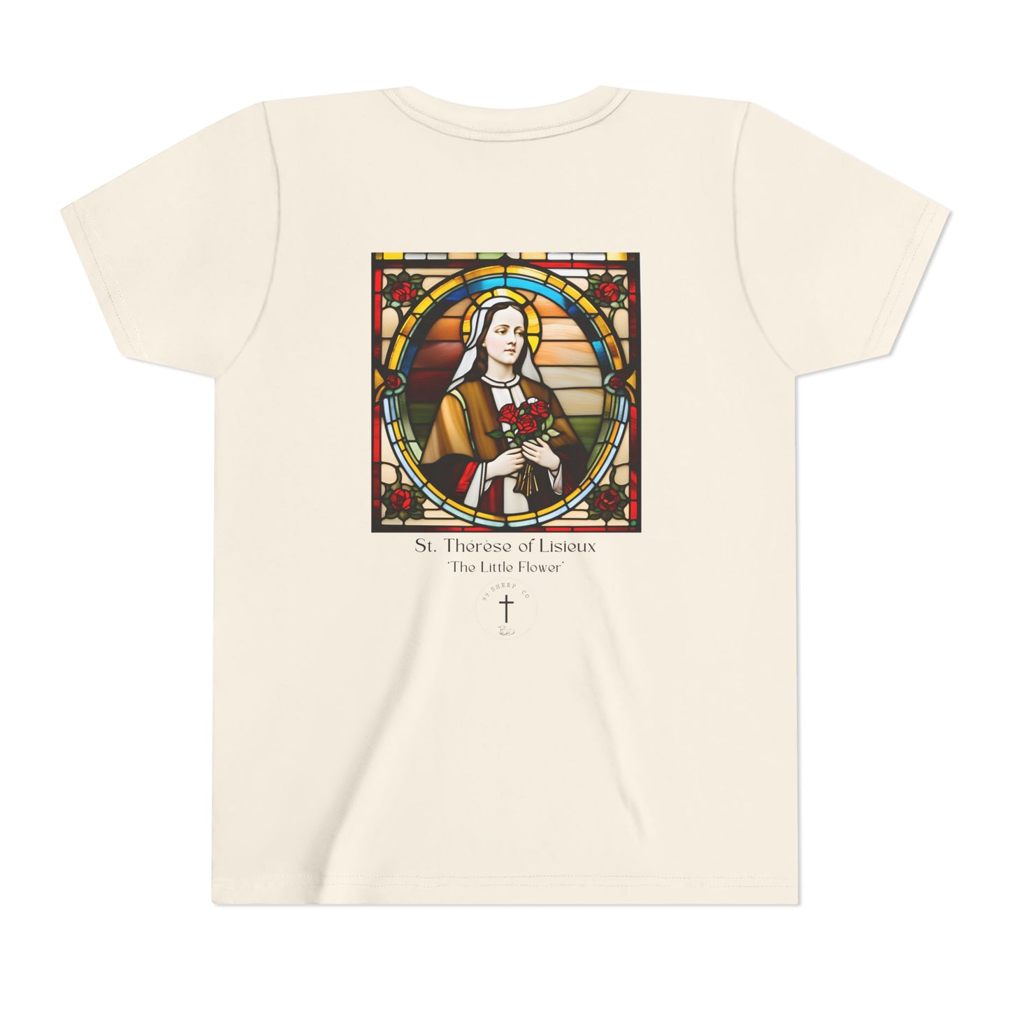 St. Therese of Lisieux Design - Unisex - Youth Short Sleeve Tee - Graphic Shirt