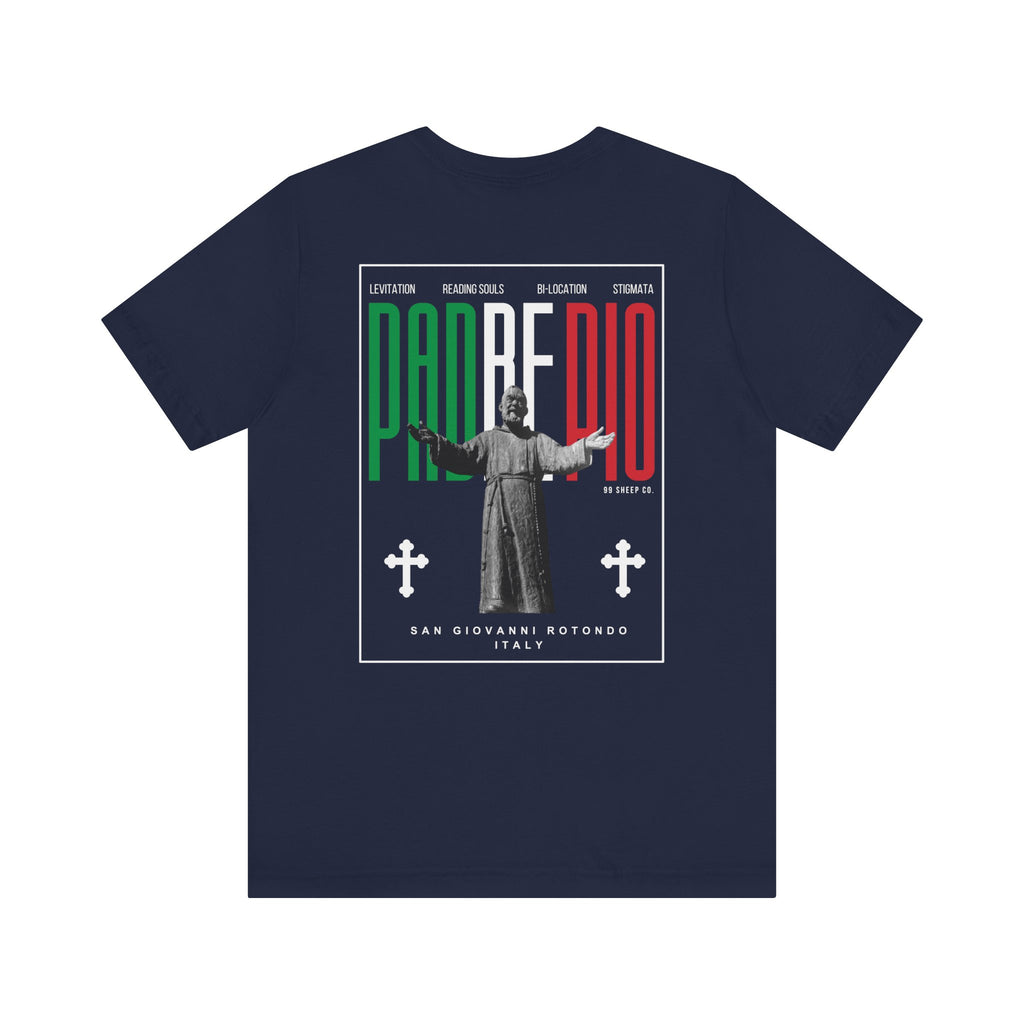 Padre Pio × Italy — "Pray, Hope, Don't Worry" Tee | Saints of the Pitch