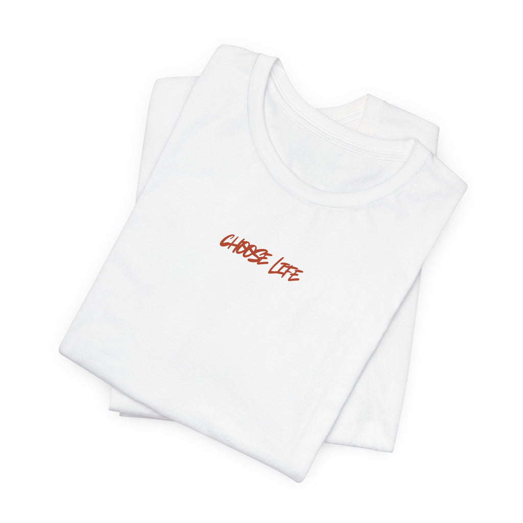 Choose Life - Unisex Tee by @thecrunchycatholicmom
