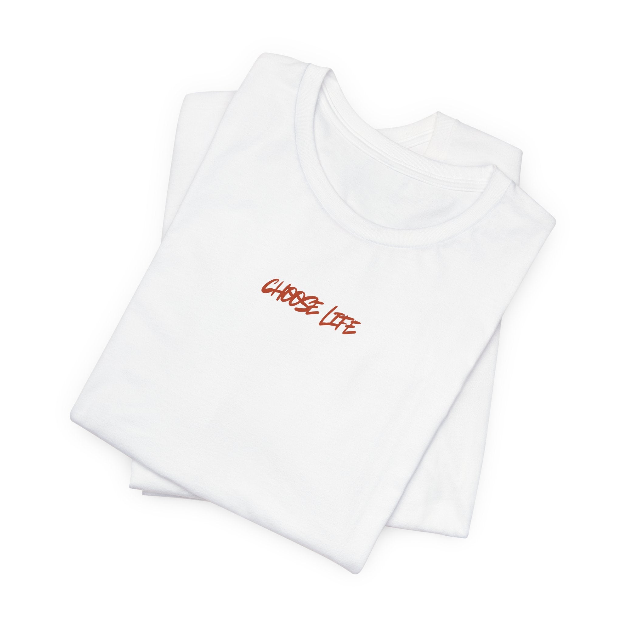 Choose Life - Unisex Tee by @thecrunchycatholicmom