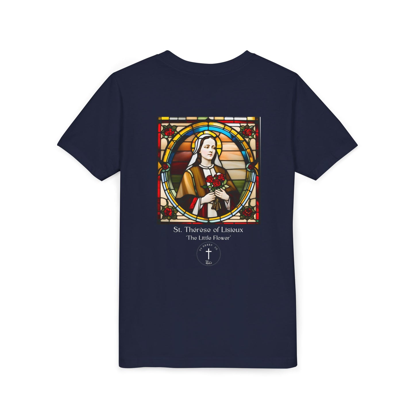 St. Therese of Lisieux Design - Unisex - Youth Short Sleeve Tee - Graphic Shirt