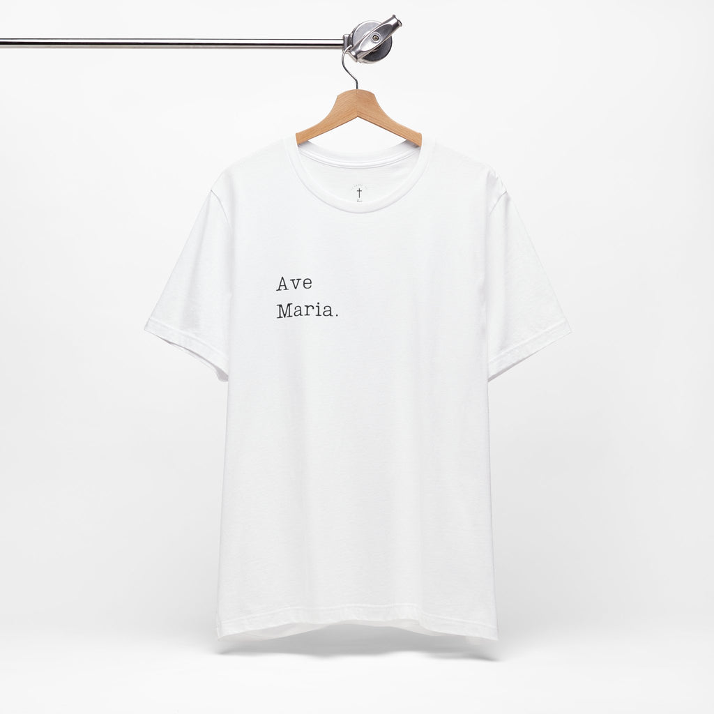 Ave Maria - (White) Mens Jersey Short Sleeve Tee