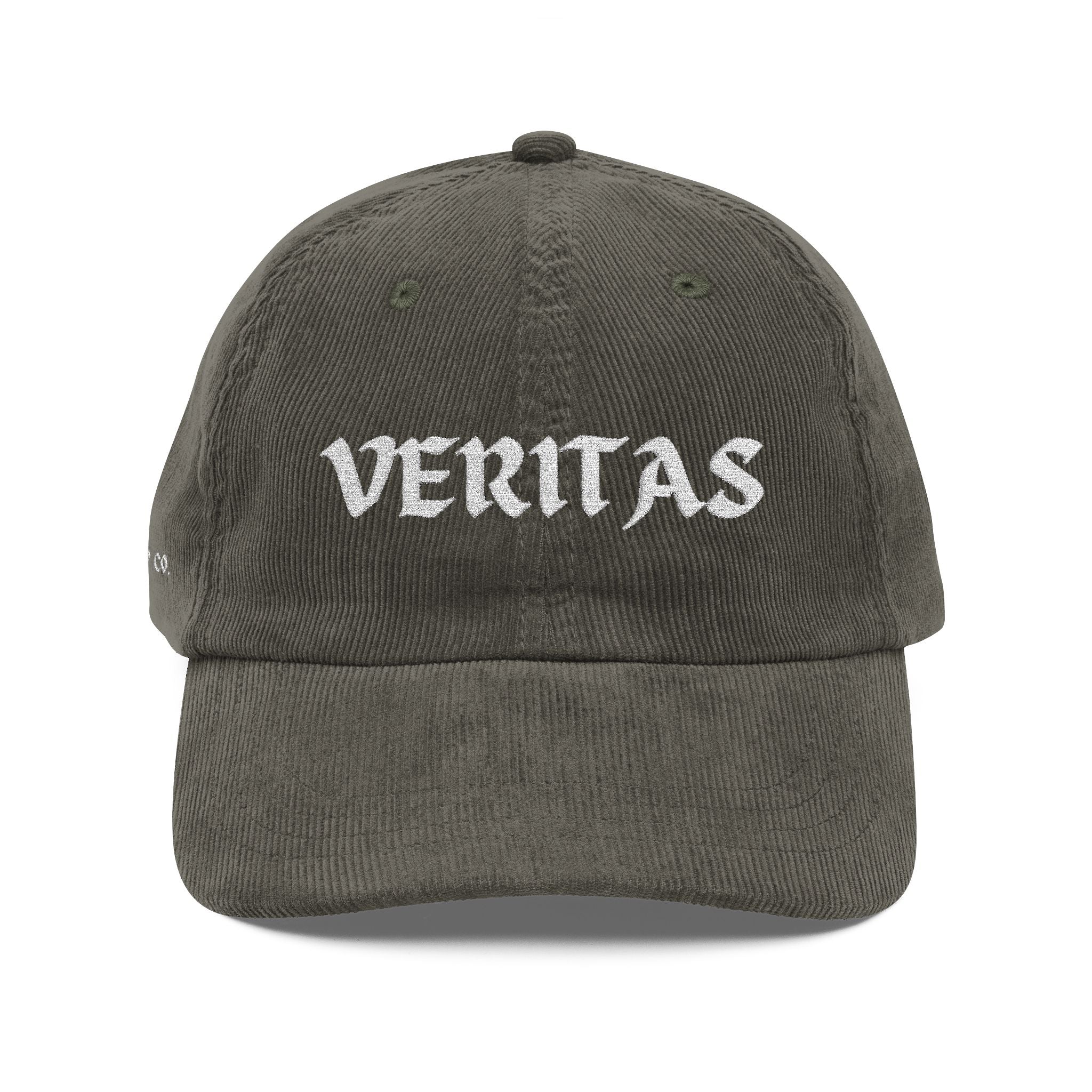 Veritas - Vintage Embroidery Corduroy Cap