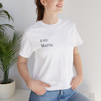 Ave Maria - (White) Mens Jersey Short Sleeve Tee
