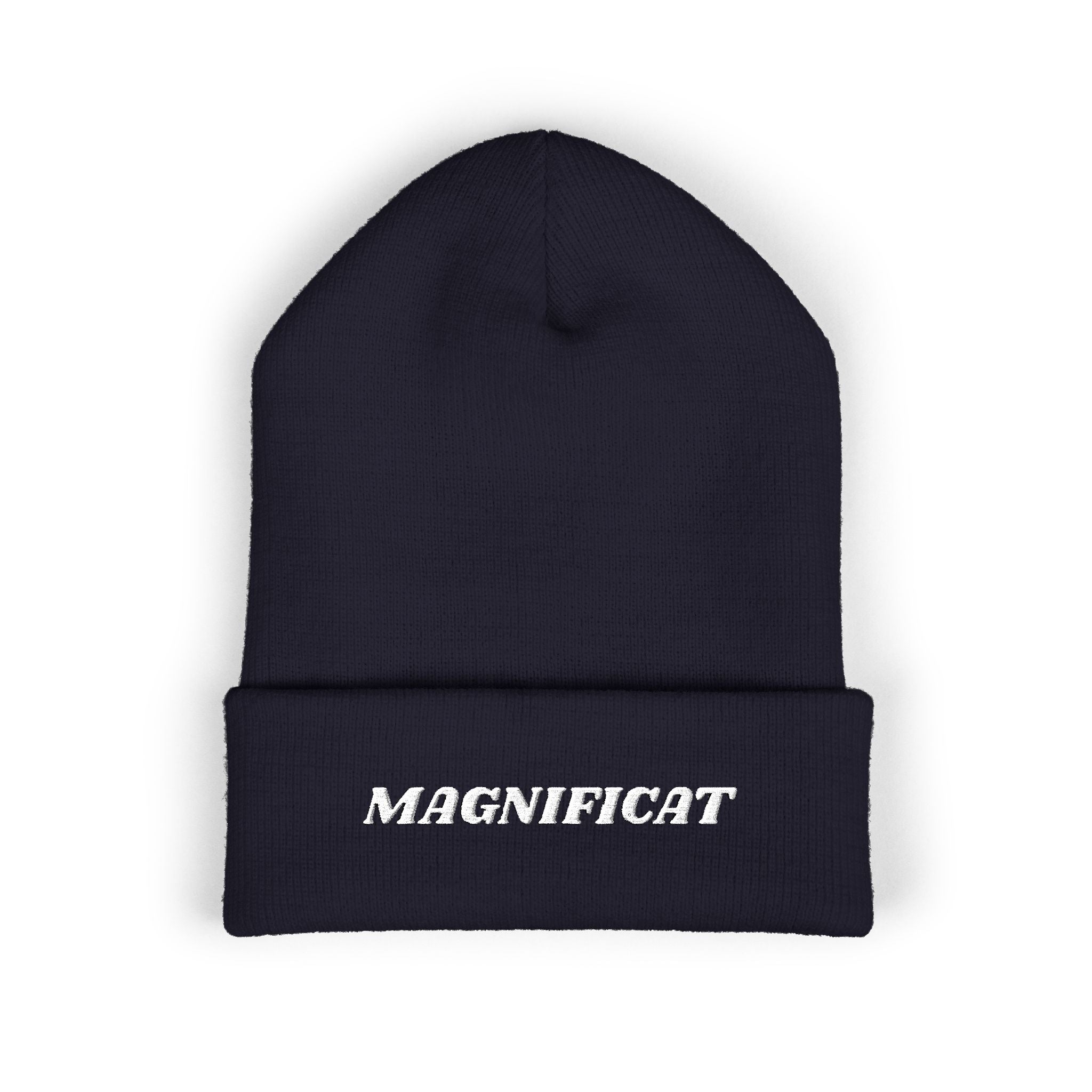 Magnificat Embroidered Cuffed Beanie Unisex