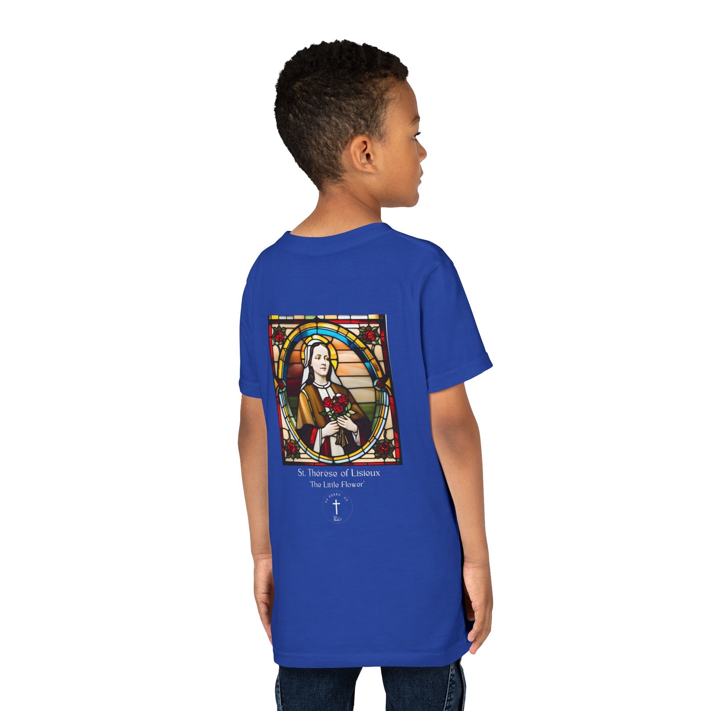 St. Therese of Lisieux Design - Unisex - Youth Short Sleeve Tee - Graphic Shirt