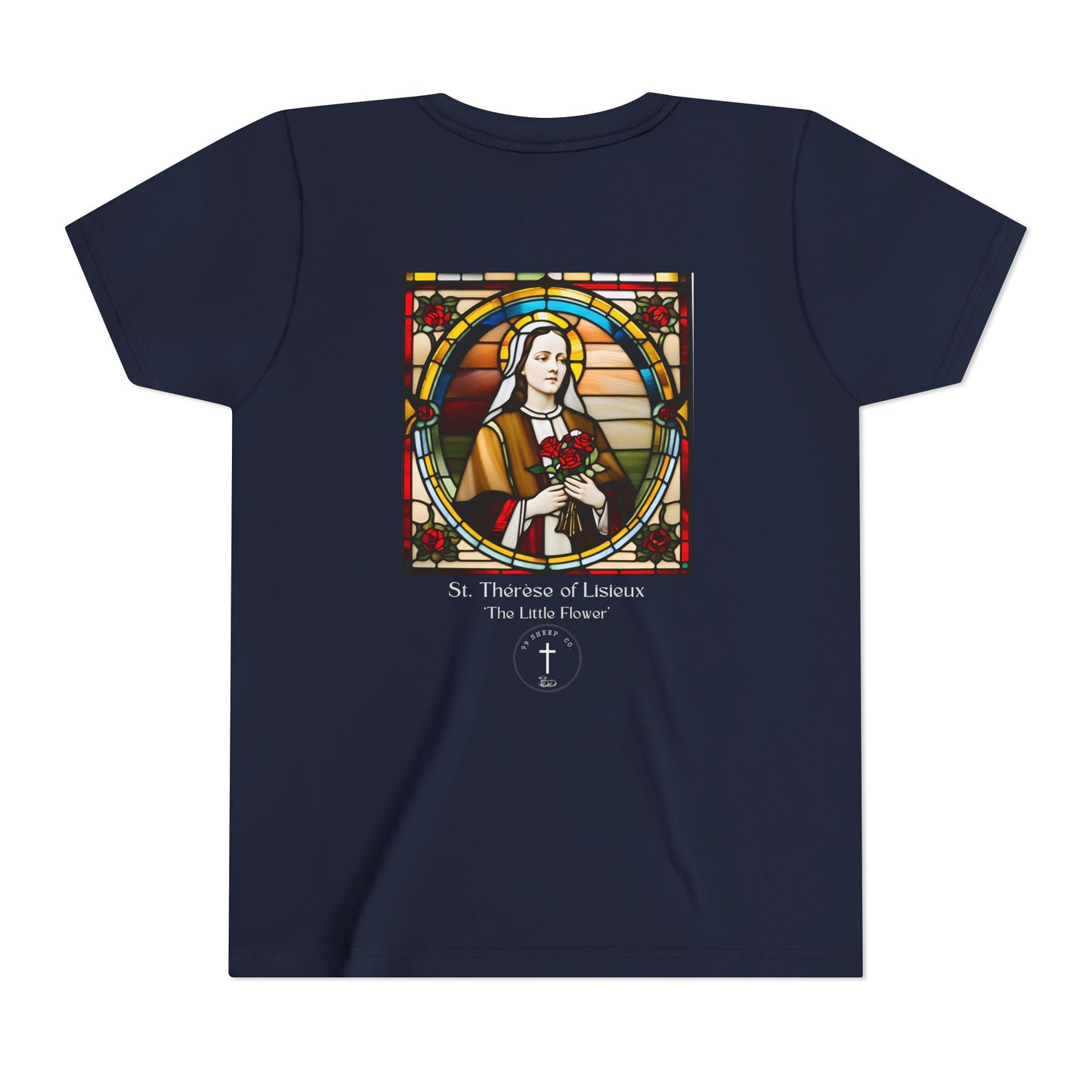 St. Therese of Lisieux Design - Unisex - Youth Short Sleeve Tee - Graphic Shirt