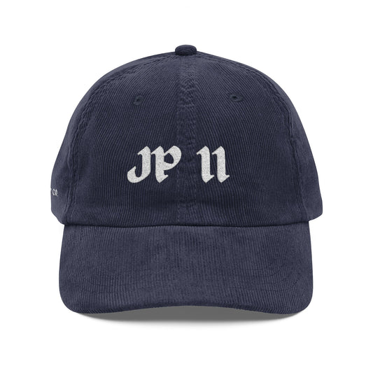 Pope John Paul II - Vintage Embroidery Corduroy Cap
