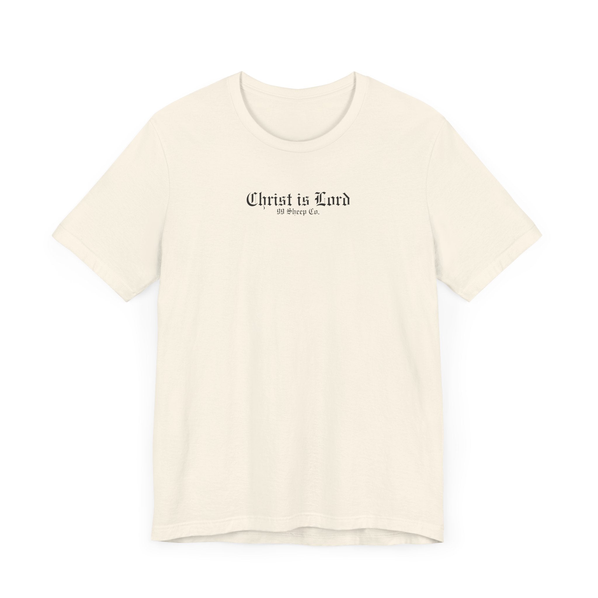 Christ is Lord - Minimal Gothic Print - Premium Unisex Tee