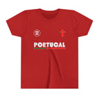 Our Lady of Fátima Catholic T-Shirt · Portugal Soccer Youth Tee · Unisex Marian Devotion Apparel · Made in USA · 100% Profits Donated · 2026
