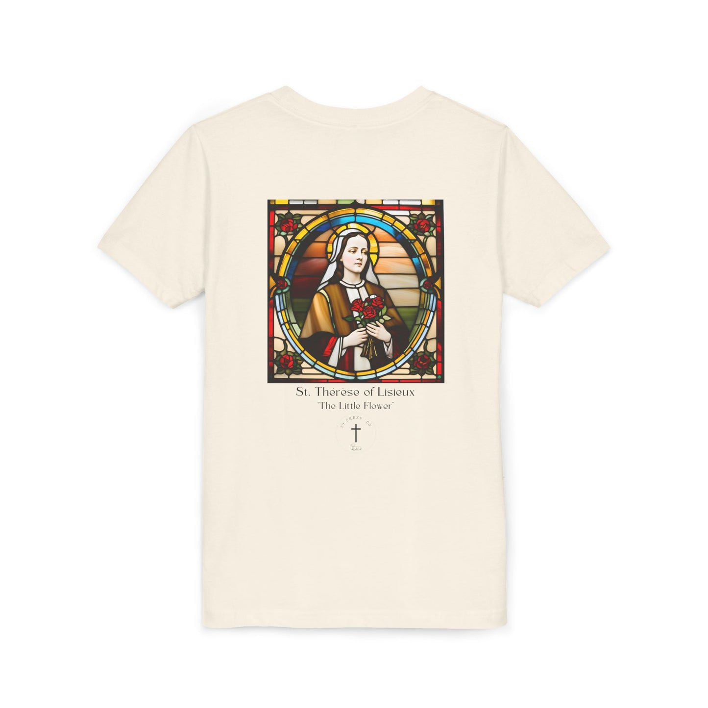 St. Therese of Lisieux Design - Unisex - Youth Short Sleeve Tee - Graphic Shirt