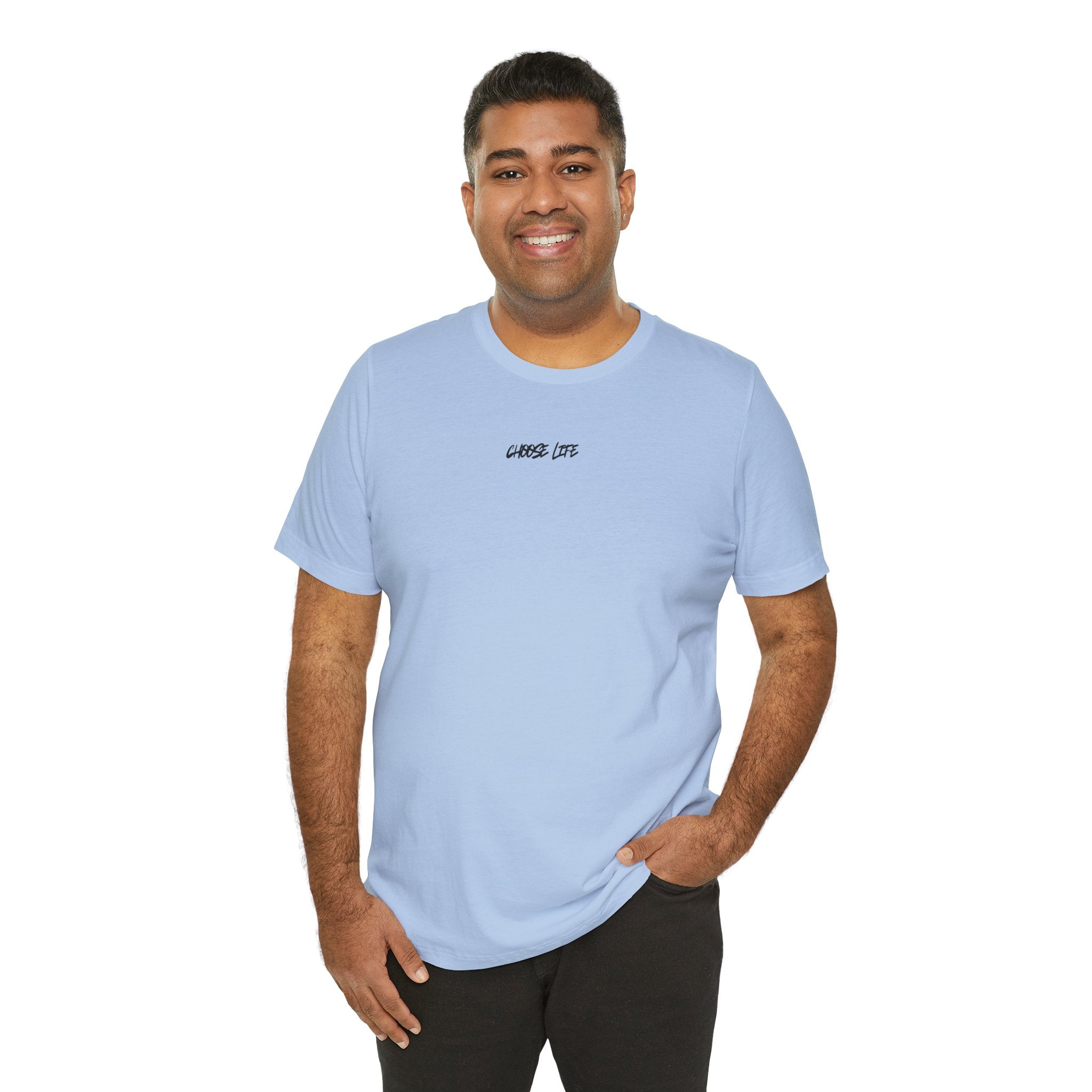 Choose Life - Unisex Tee by @thecrunchycatholicmom