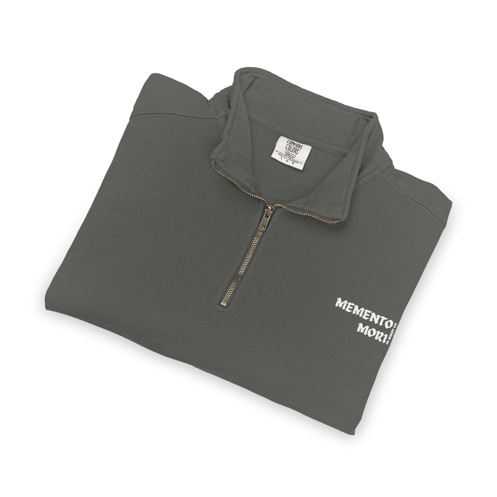 Memento Mori - Quarter-Zip Sweatshirt — Minimal Pullover