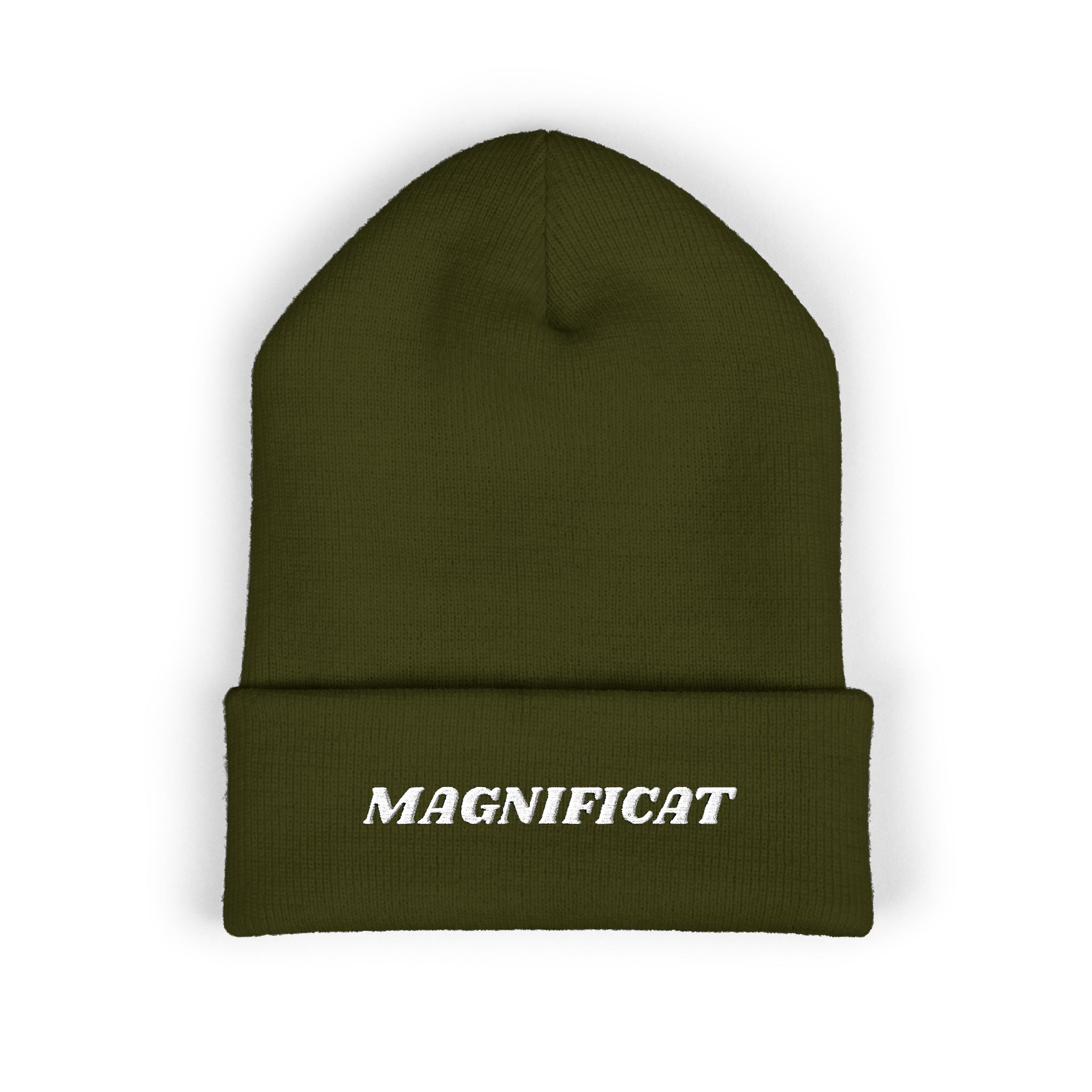 Magnificat Embroidered Cuffed Beanie Unisex