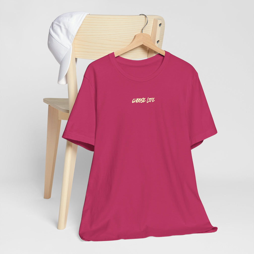 Choose Life - Unisex Tee by @thecrunchycatholicmom