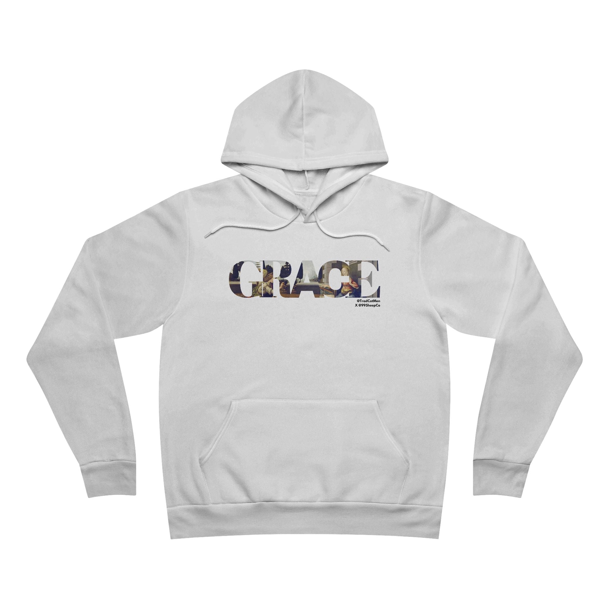 Sacramental Grace Premium Unisex Hoodie -  Annunciation & Eucharist