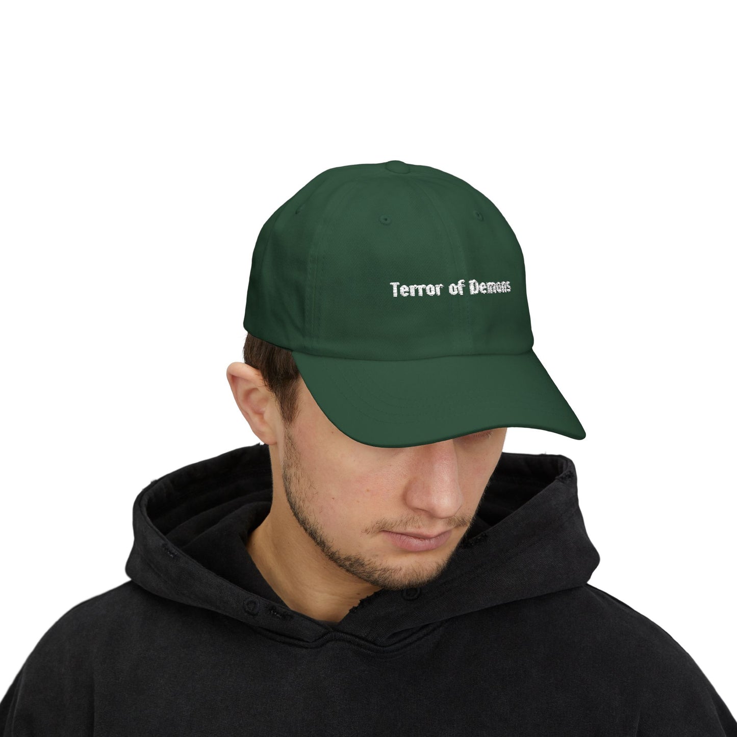 St. Joseph - Terror of Demons - Classic Dad Cap (White Embroidery)