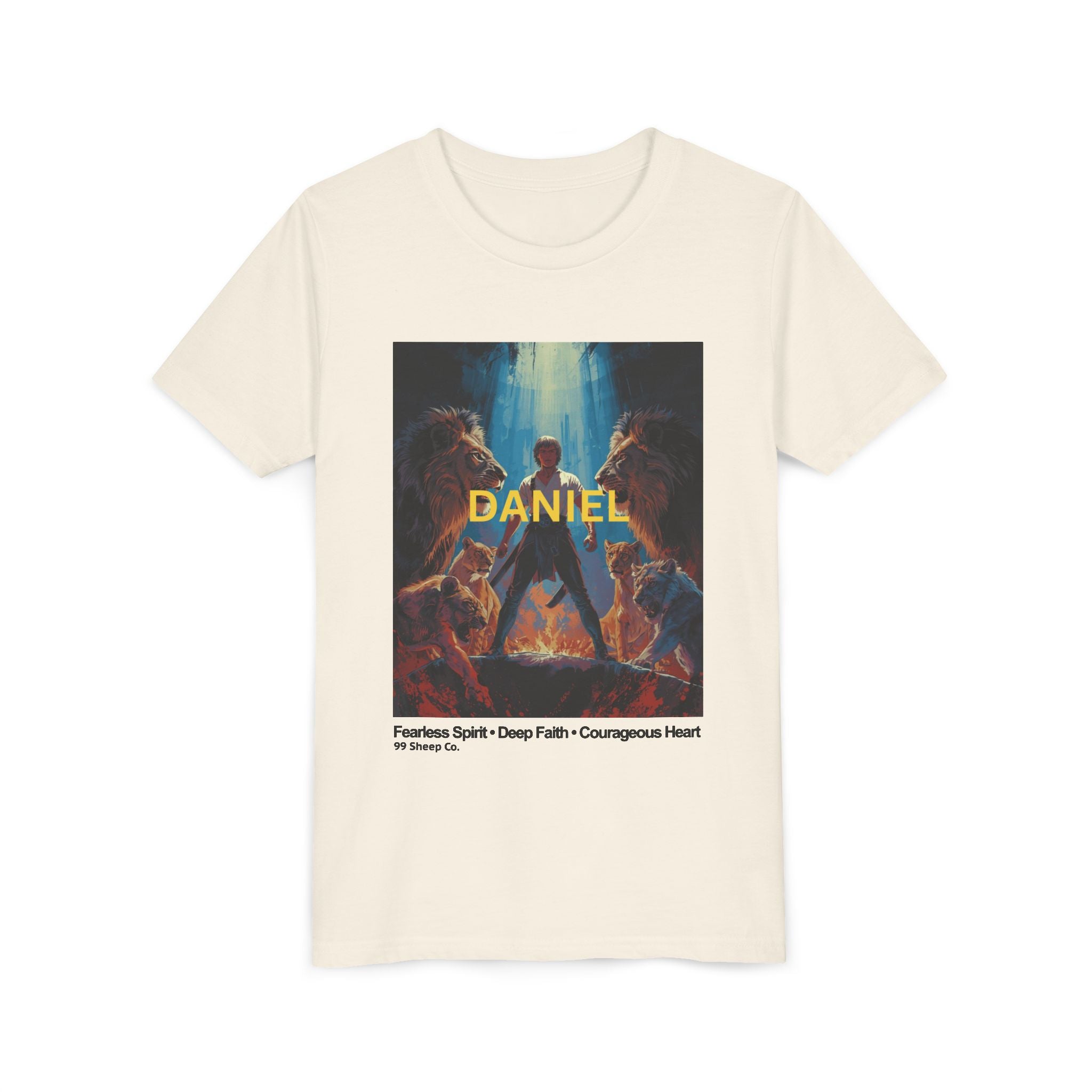 Daniel in the Lion's Den - Unisex - Youth Short Sleeve Tee - Graphic Shirt