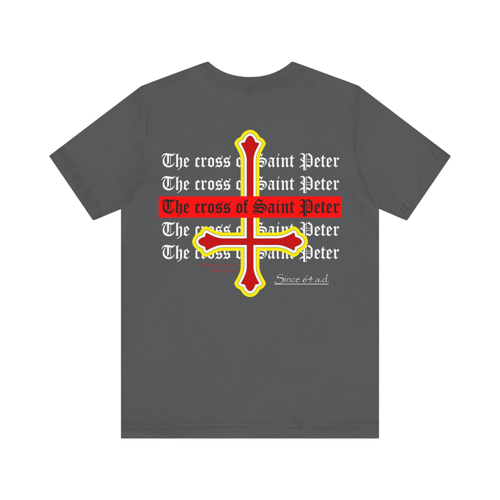 Saint Peter Cross Graphic Tee — Retro Gothic Unisex TShirt