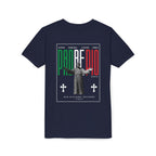 Padre Pio × Italy — "Pray, Hope, Don't Worry" Youth Tee | Saints of the Pitch