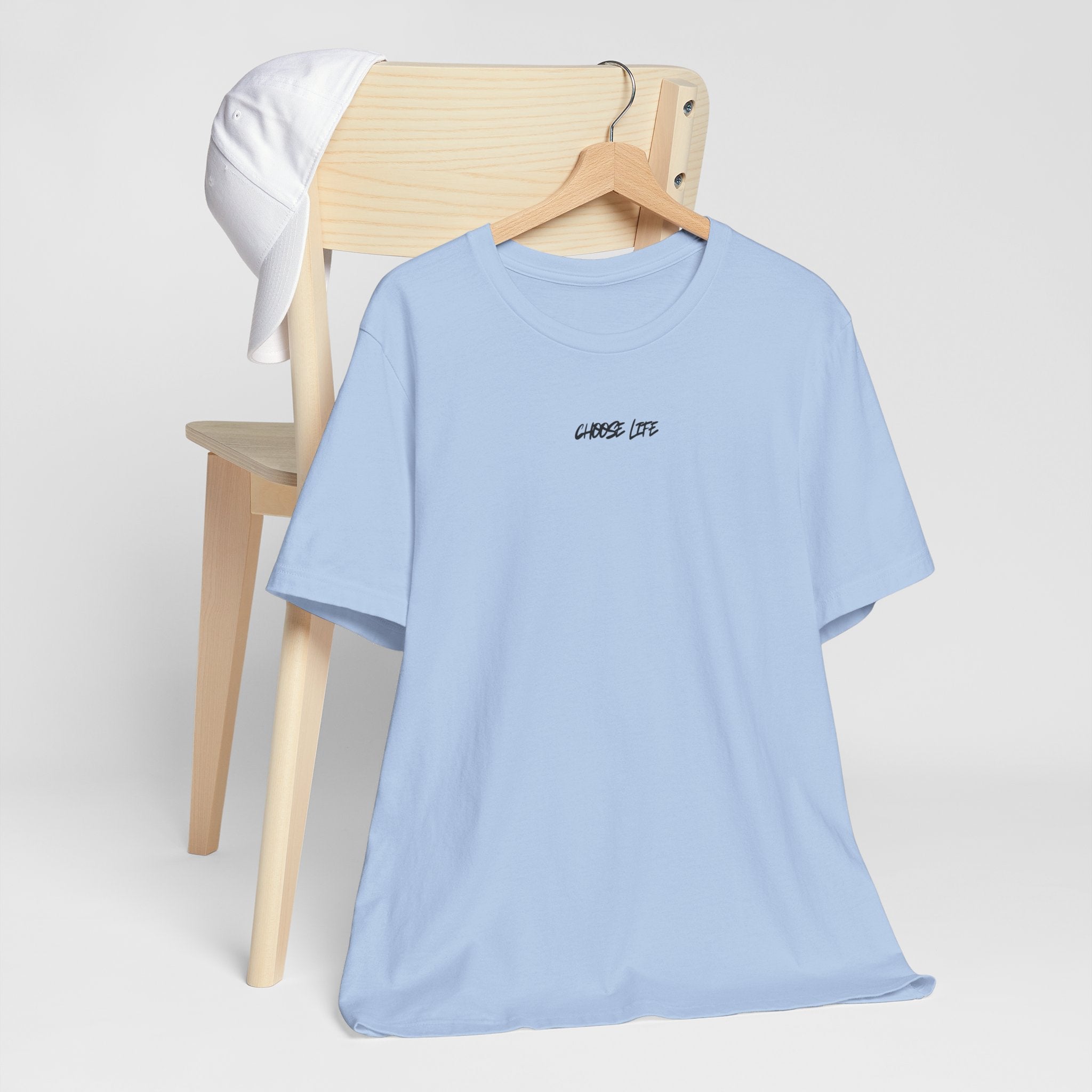 Choose Life - Unisex Tee by @thecrunchycatholicmom