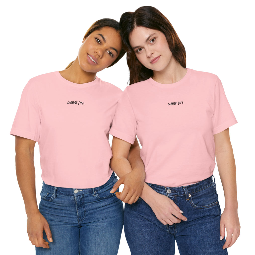 Choose Life - Unisex Tee by @thecrunchycatholicmom