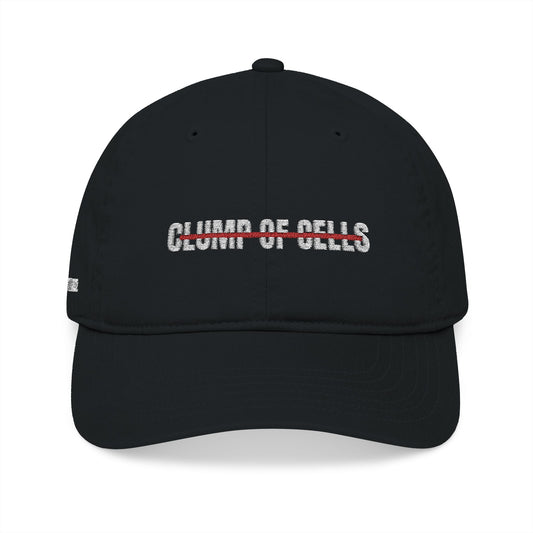 Not Just a Clump of Cells - Pro Life Frenchie Collab - Embroidered Organic Baseball Cap