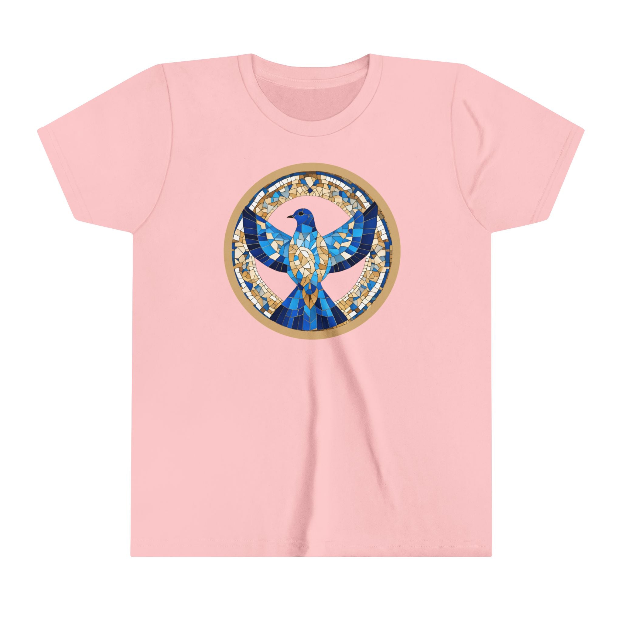Holy Spirit Mosaic (Dove) -  Premium Youth Short Sleeve Tee