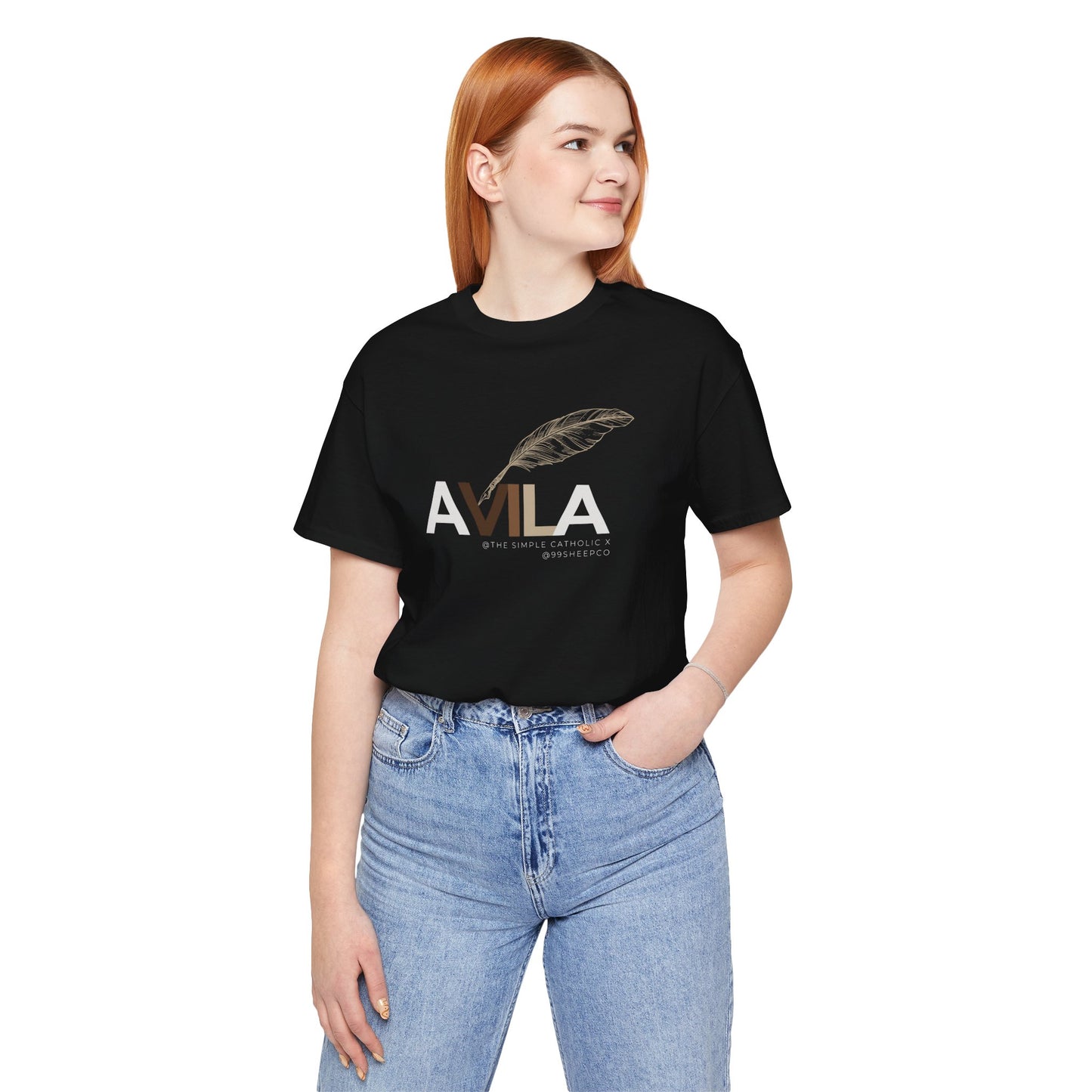 St Teresa of Avila (@TheSimpleCatholic) - Premium Unisex Tee