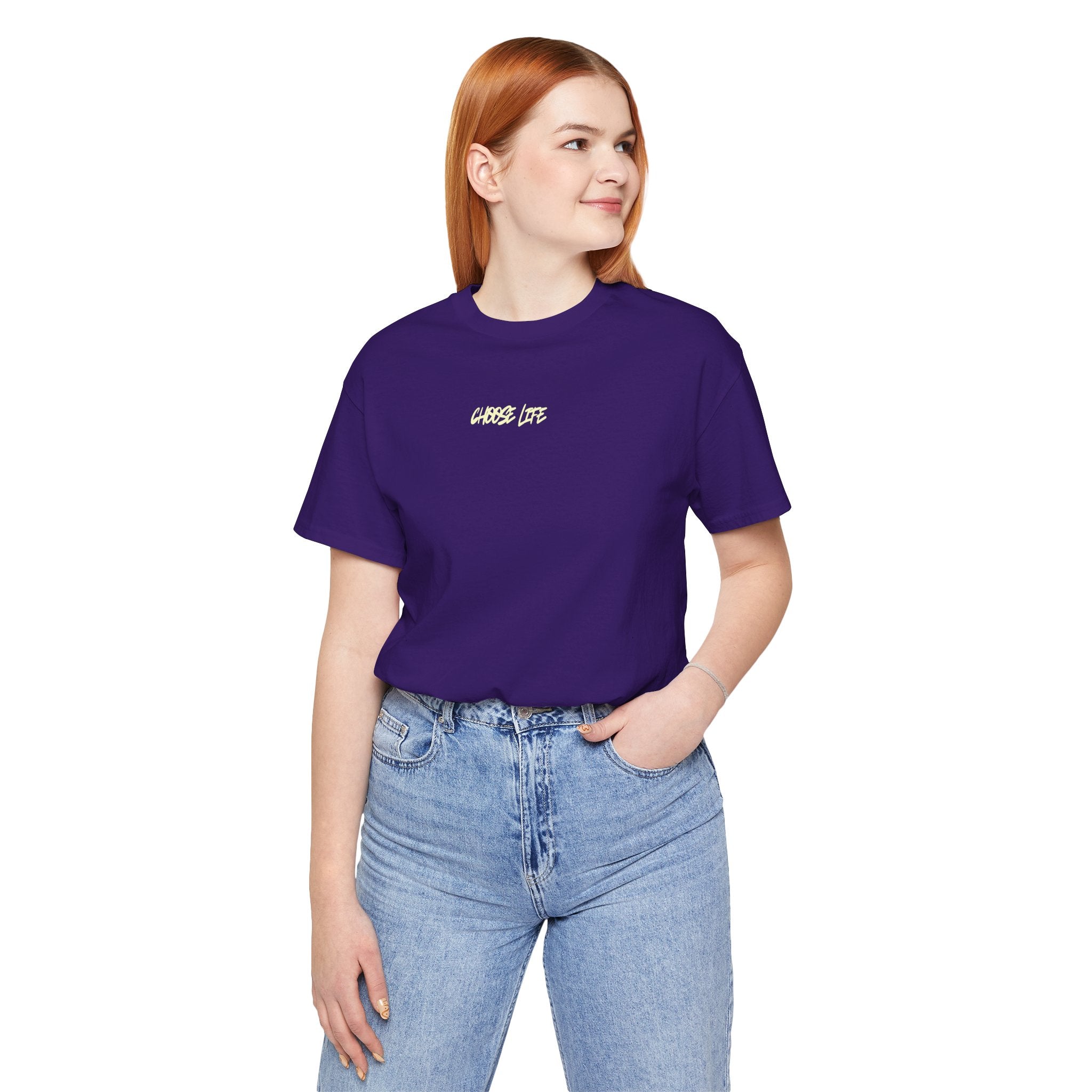 Choose Life - Unisex Tee by @thecrunchycatholicmom