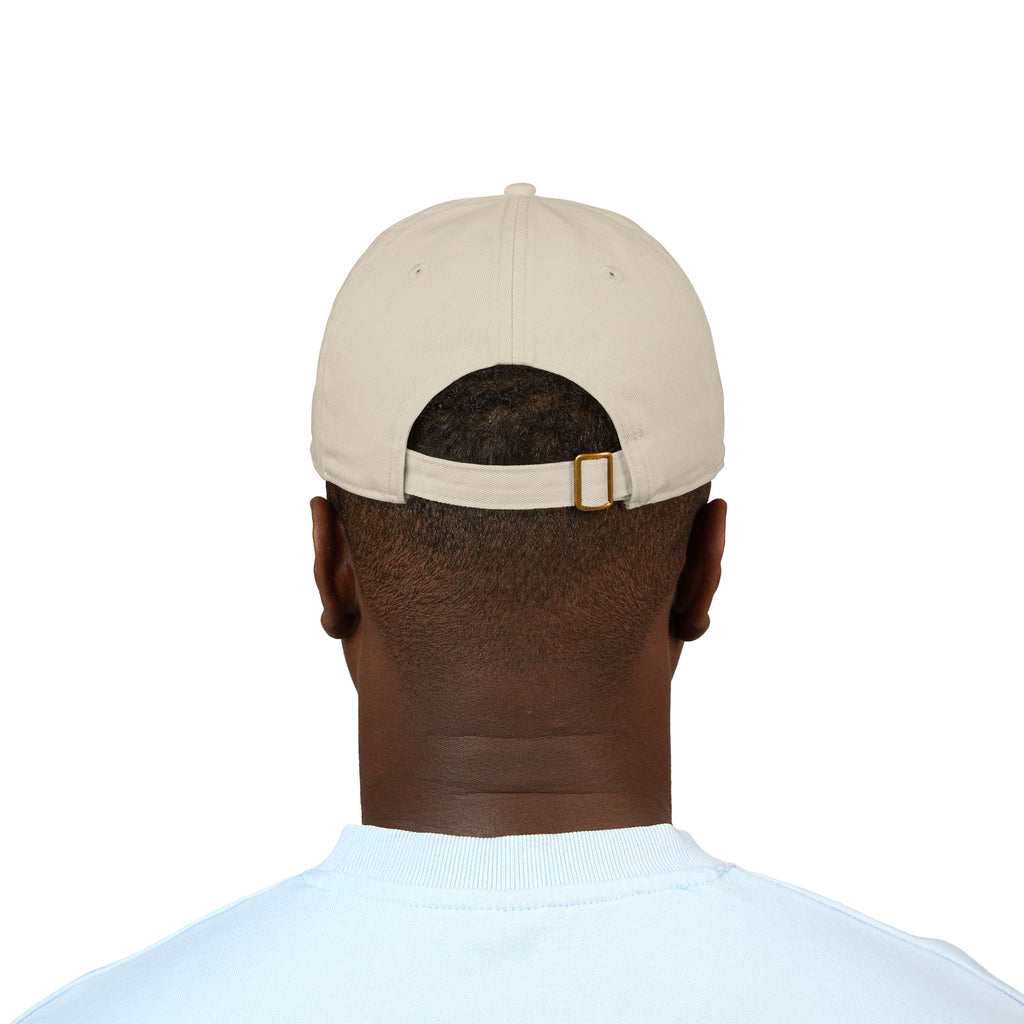Avila (Beige) - Embroidered Organic Baseball Cap