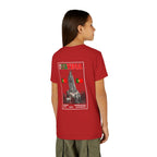 Our Lady of Fátima Catholic T-Shirt · Portugal Soccer Youth Tee · Unisex Marian Devotion Apparel · Made in USA · 100% Profits Donated · 2026