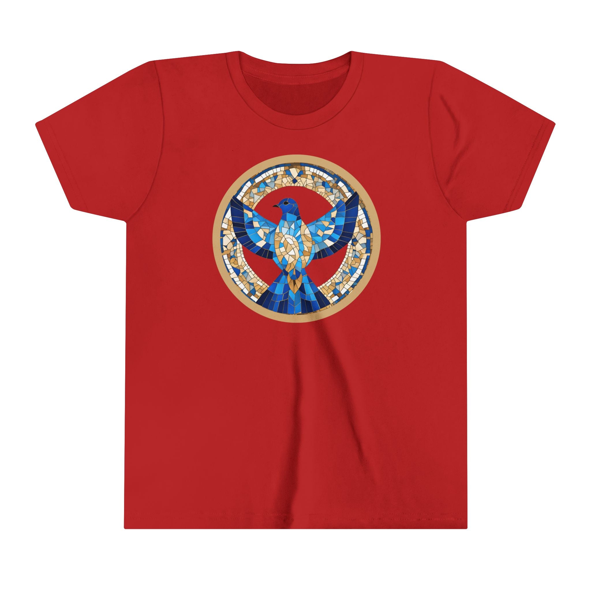 Holy Spirit Mosaic (Dove) -  Premium Youth Short Sleeve Tee