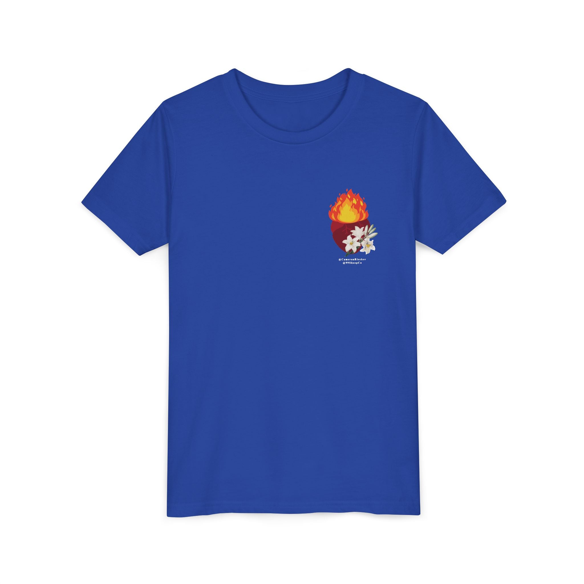 St. Joseph Chaste Heart - Unisex Youth Short Sleeve Tee - Graphic Shirt