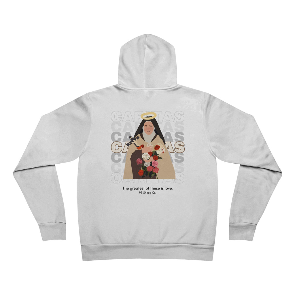 Caritas - St. Therese of Lisieux - Premium Unisex Hoodie - 99 Sheep Signature Collection