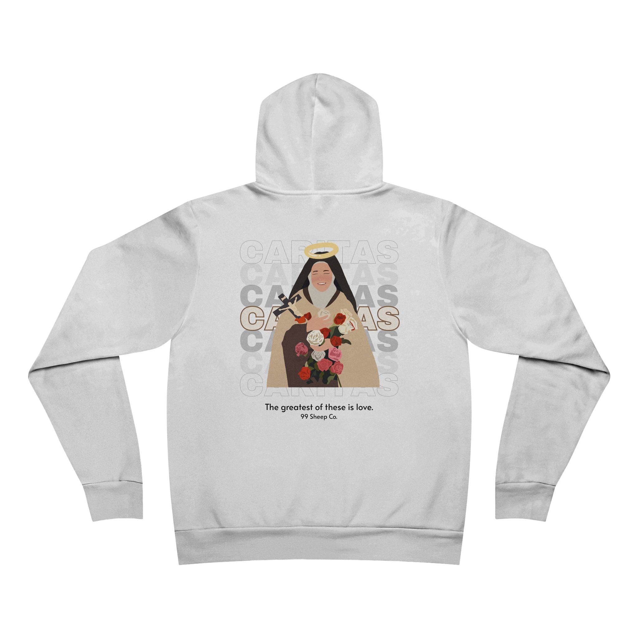 Caritas - St. Therese of Lisieux - Premium Unisex Hoodie - 99 Sheep Signature Collection