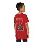 Our Lady of Fátima Catholic T-Shirt · Portugal Soccer Youth Tee · Unisex Marian Devotion Apparel · Made in USA · 100% Profits Donated · 2026