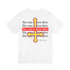 Saint Peter Cross Graphic Tee — Retro Gothic Unisex TShirt