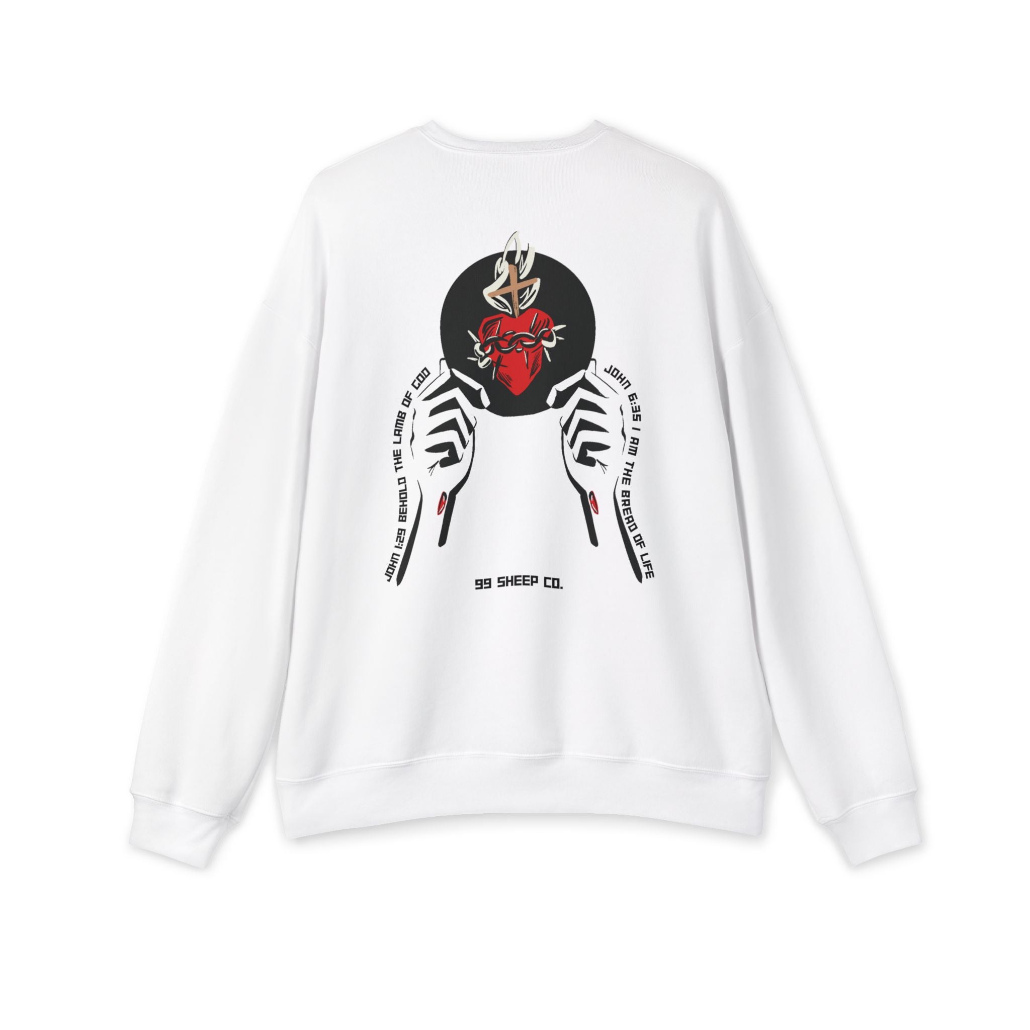 Behold the Handmaid of the Lord - Premium Women's Sweatshirt - 99 Sheep Signature Collection