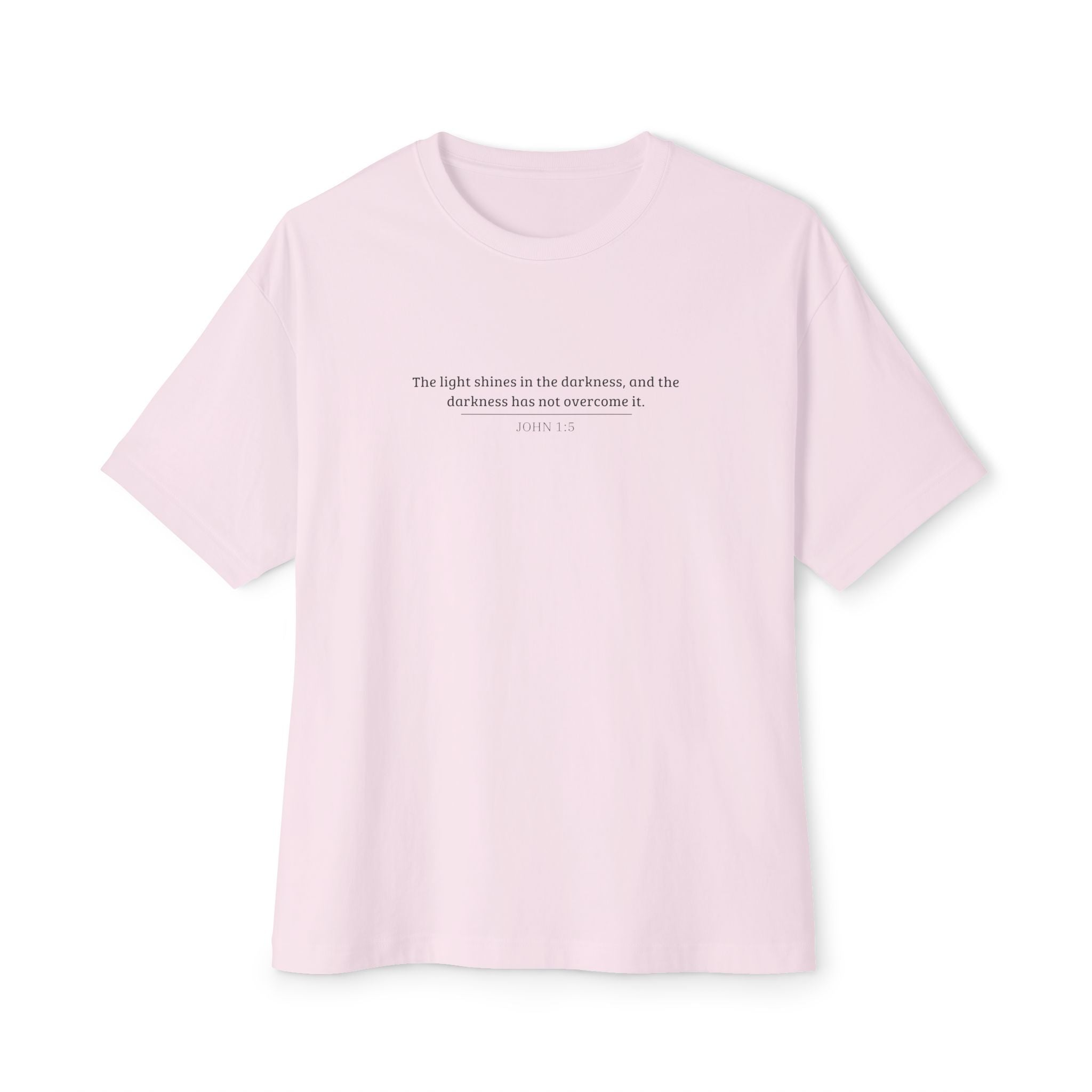 John 1:5 - Unisex Oversized Boxy Tee