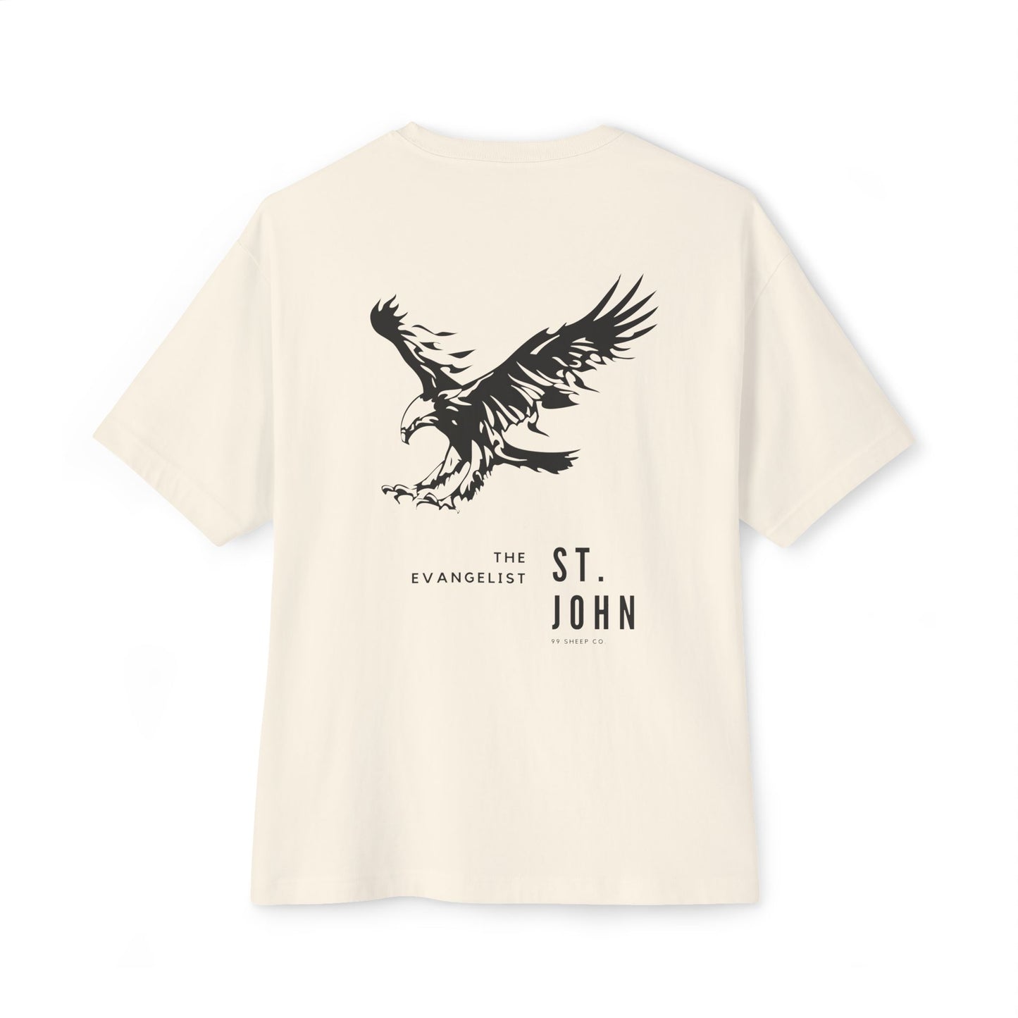 John 1:5 (Minimalist) - Unisex Oversized Boxy Tee