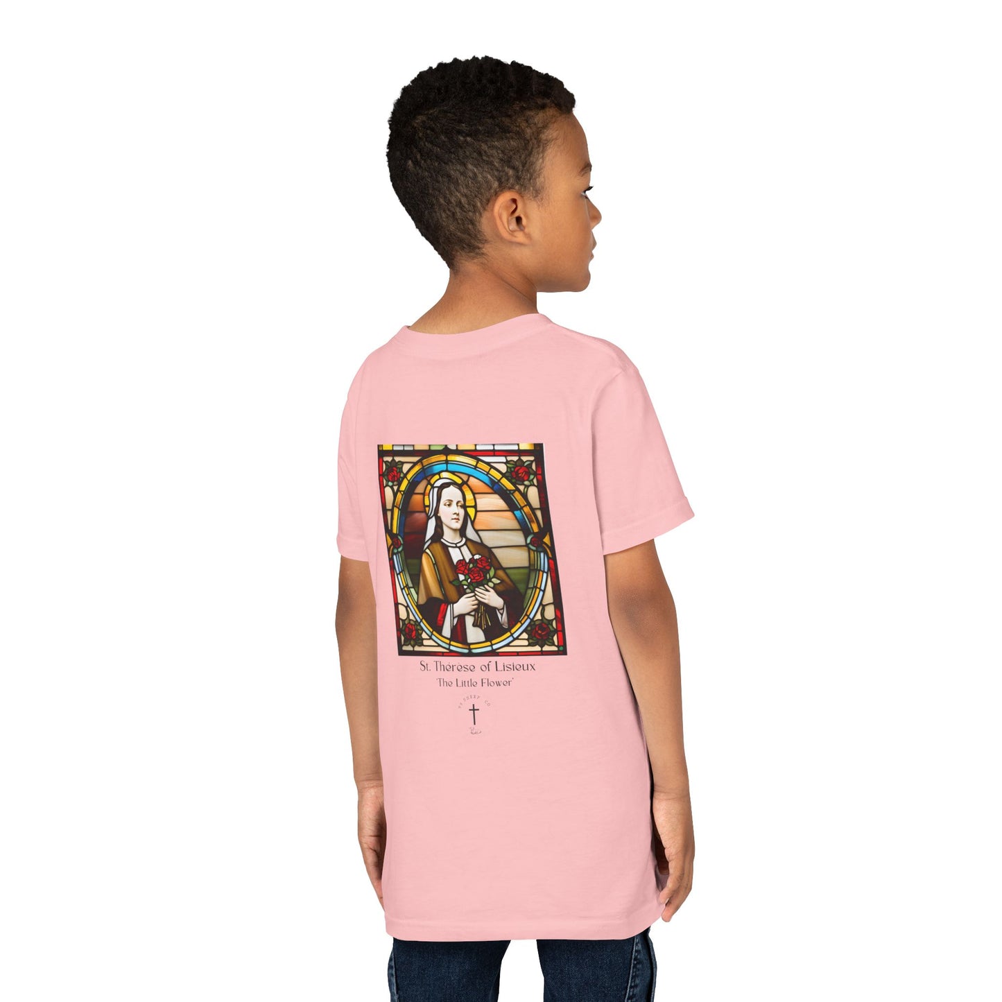 St. Therese of Lisieux Design - Unisex - Youth Short Sleeve Tee - Graphic Shirt