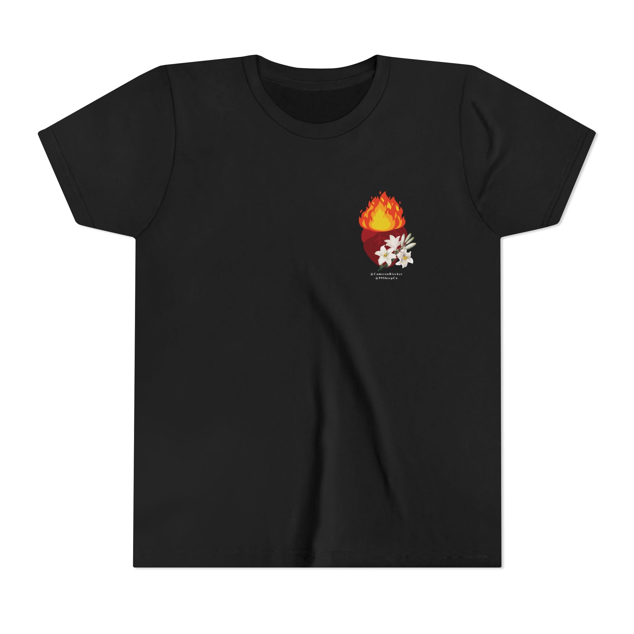 St. Joseph Chaste Heart - Unisex Youth Short Sleeve Tee - Graphic Shirt