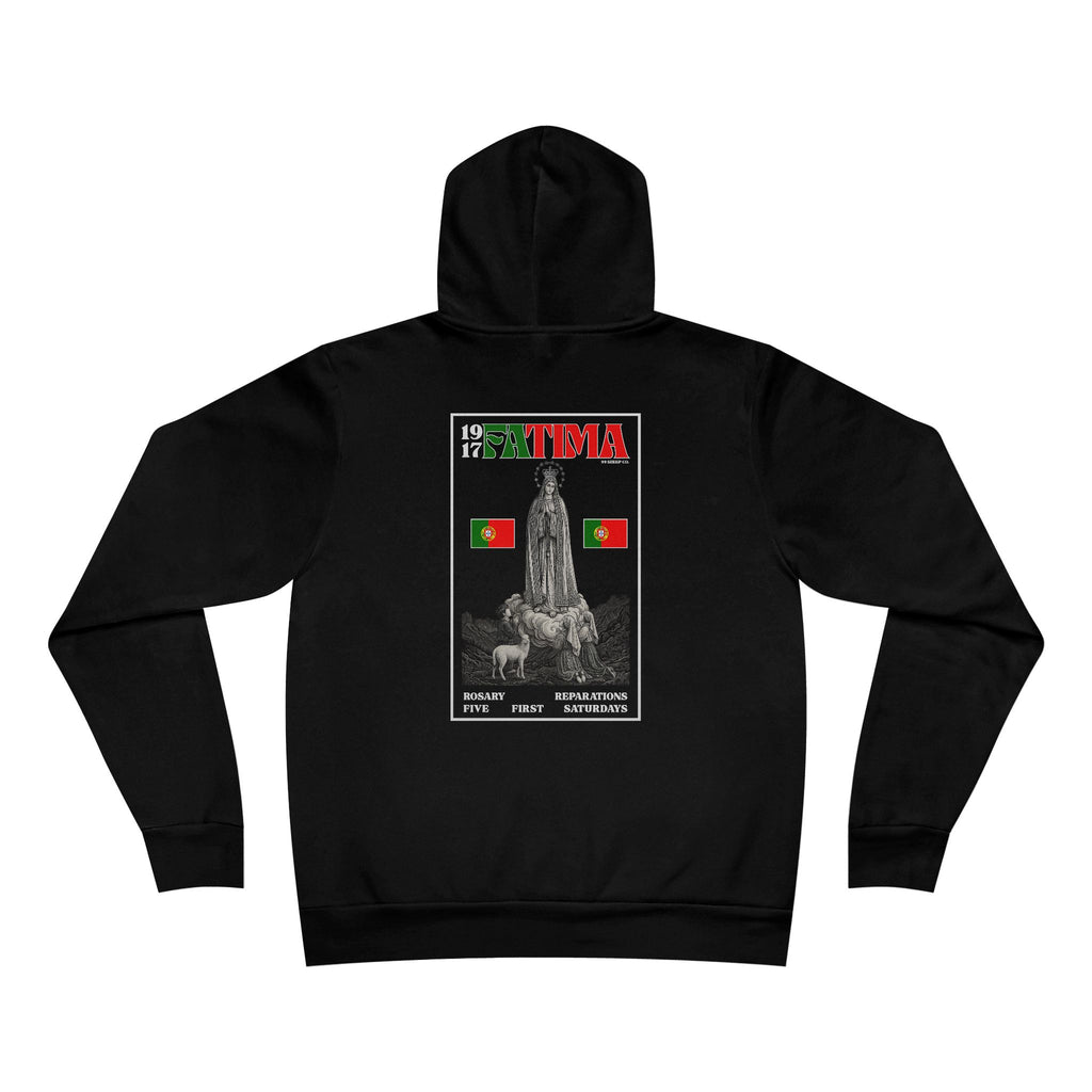 Our Lady of Fátima Catholic Hoodie · Portugal Soccer · Premium Marian Devotion Apparel · Made in USA · 100% Profits Donated · 2026