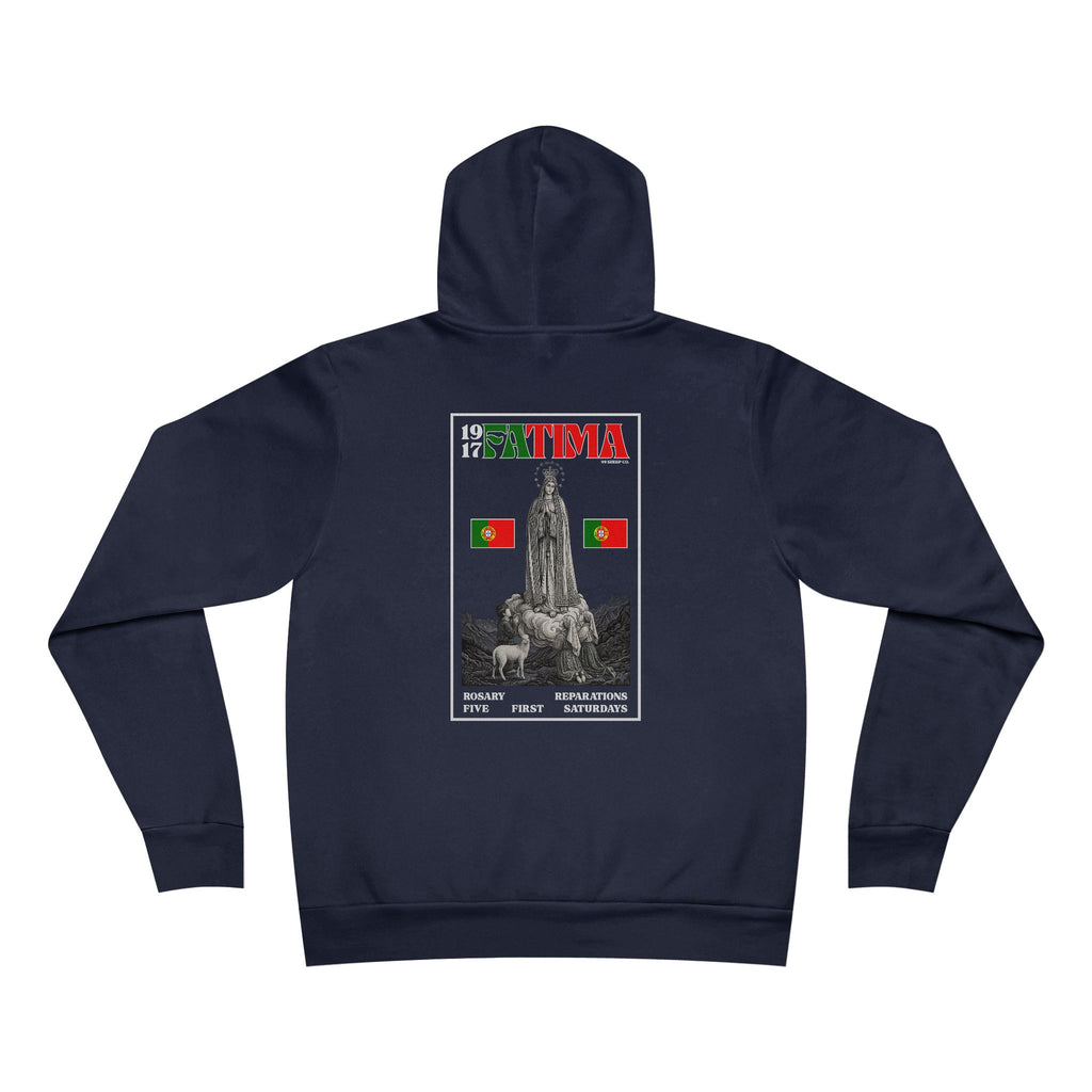 Our Lady of Fátima Catholic Hoodie · Portugal Soccer · Premium Marian Devotion Apparel · Made in USA · 100% Profits Donated · 2026