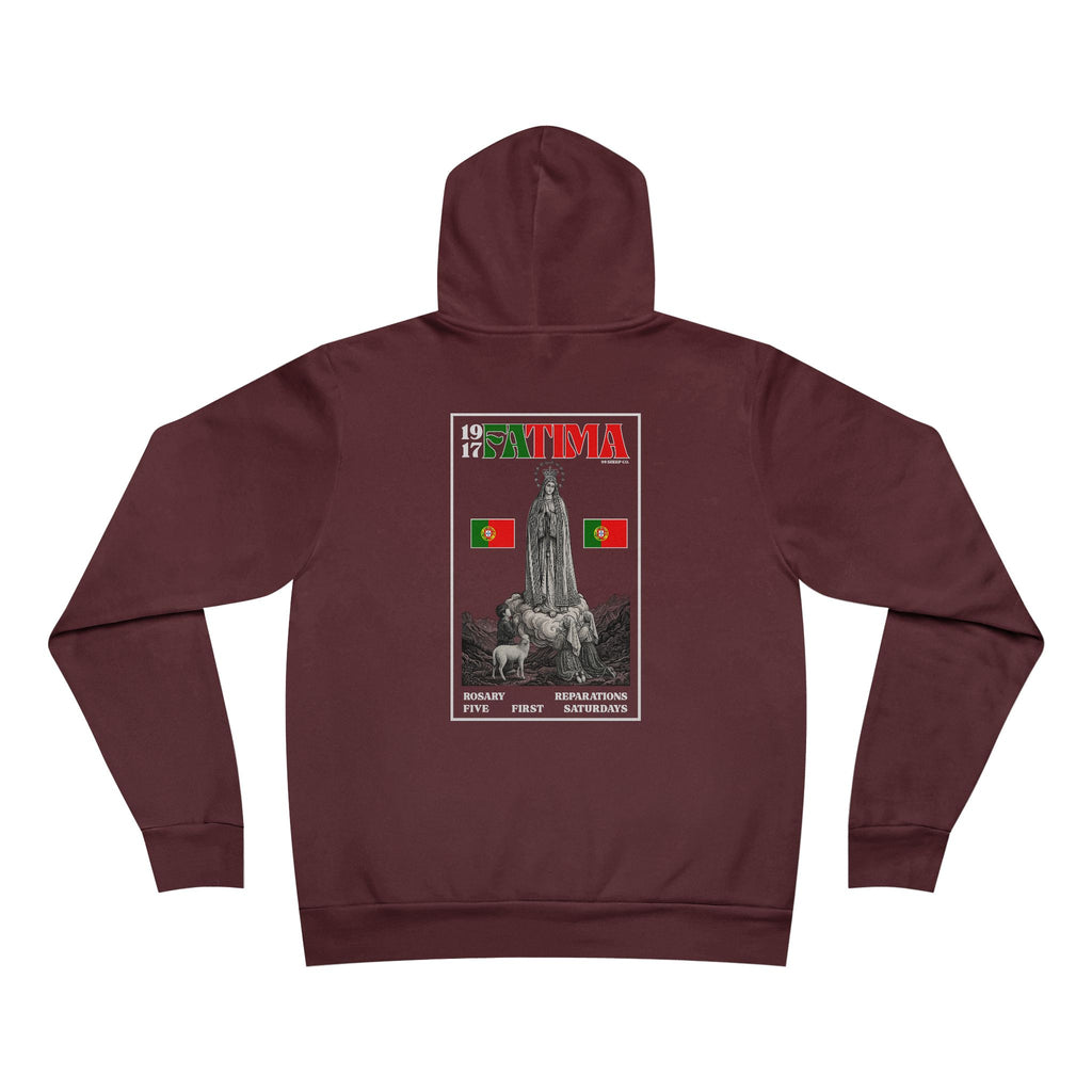 Our Lady of Fátima Catholic Hoodie · Portugal Soccer · Premium Marian Devotion Apparel · Made in USA · 100% Profits Donated · 2026