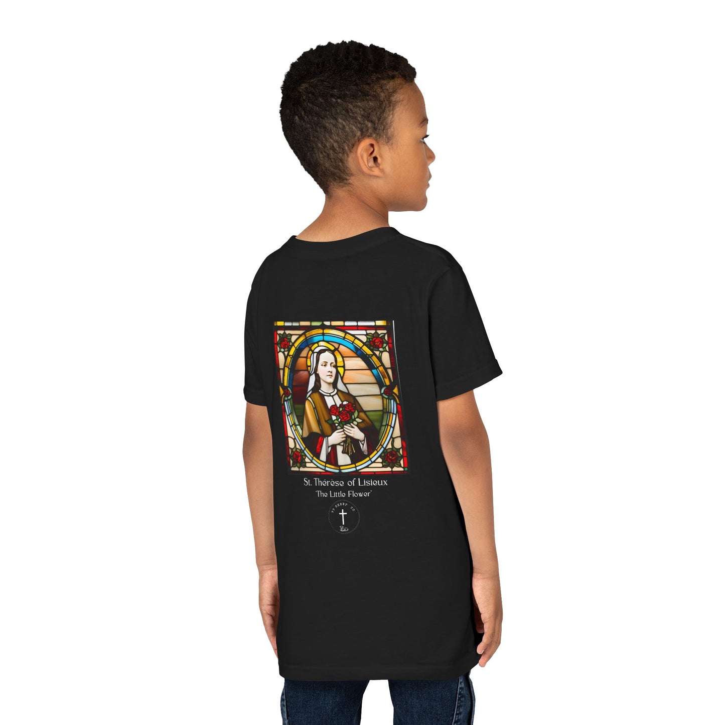 St. Therese of Lisieux Design - Unisex - Youth Short Sleeve Tee - Graphic Shirt