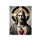 Sacred Heart of Jesus - Kiss-Cut Vinyl Decals, Christian Stickers, Religious Home Decor, Miraculous Love, Sacred Heart Art, Inspirational Gifts