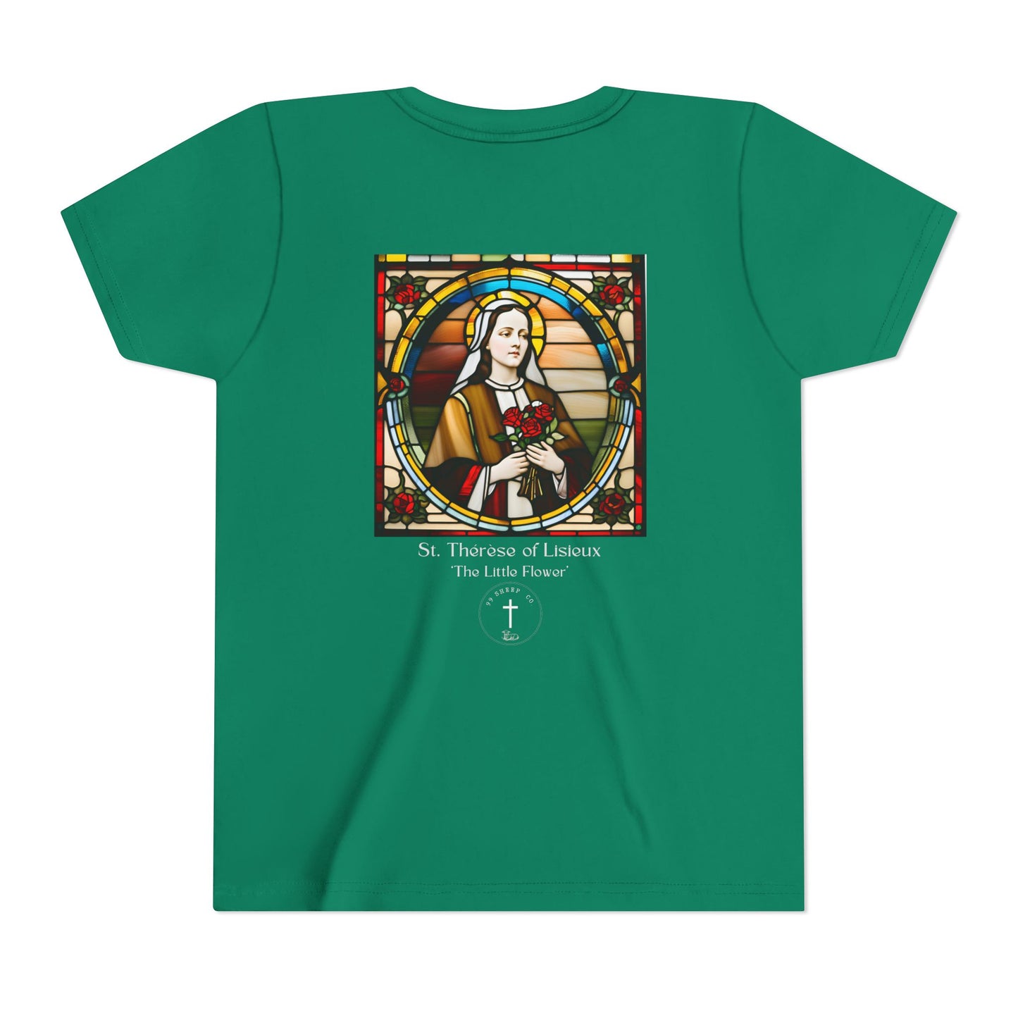 St. Therese of Lisieux Design - Unisex - Youth Short Sleeve Tee - Graphic Shirt