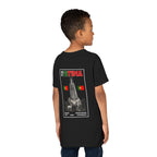Our Lady of Fátima Catholic T-Shirt · Portugal Soccer Youth Tee · Unisex Marian Devotion Apparel · Made in USA · 100% Profits Donated · 2026